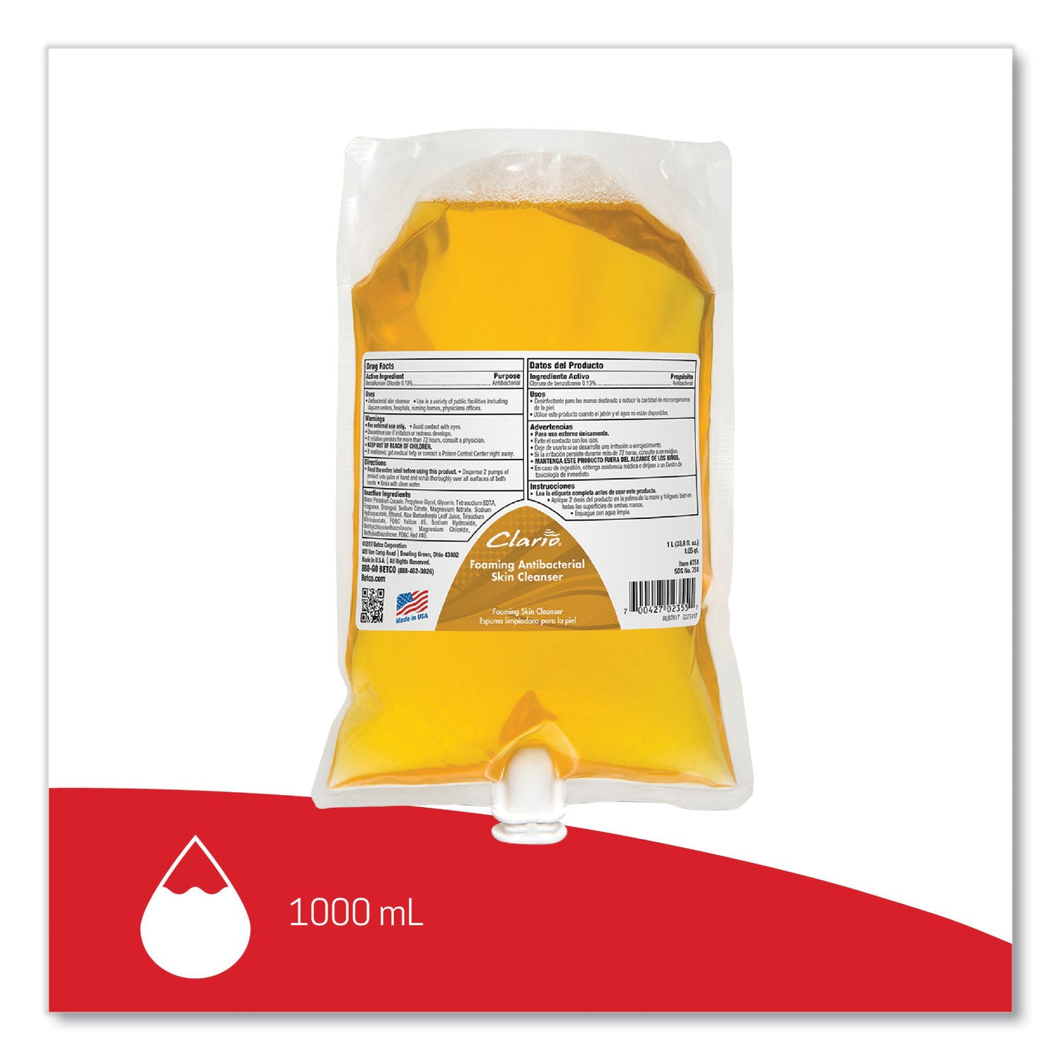 antibacterial-foaming-skin-cleanser-fresh-1000-ml-refill-bag-6-carton_bet7512900 - 4