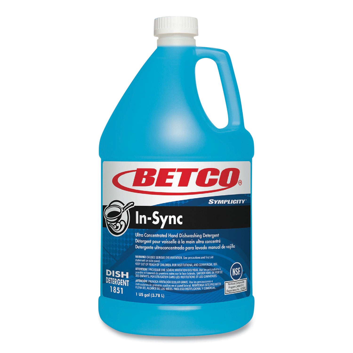 symplicity-in-sync-premium-hand-dishwashing-detergent-fresh-ozonic-scent-1-gal-bottle-4-carton_bet18510400 - 1