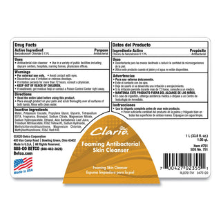 Antibacterial Foaming Skin Cleanser, Fresh, 1,000 mL Refill Bag, 6/Carton