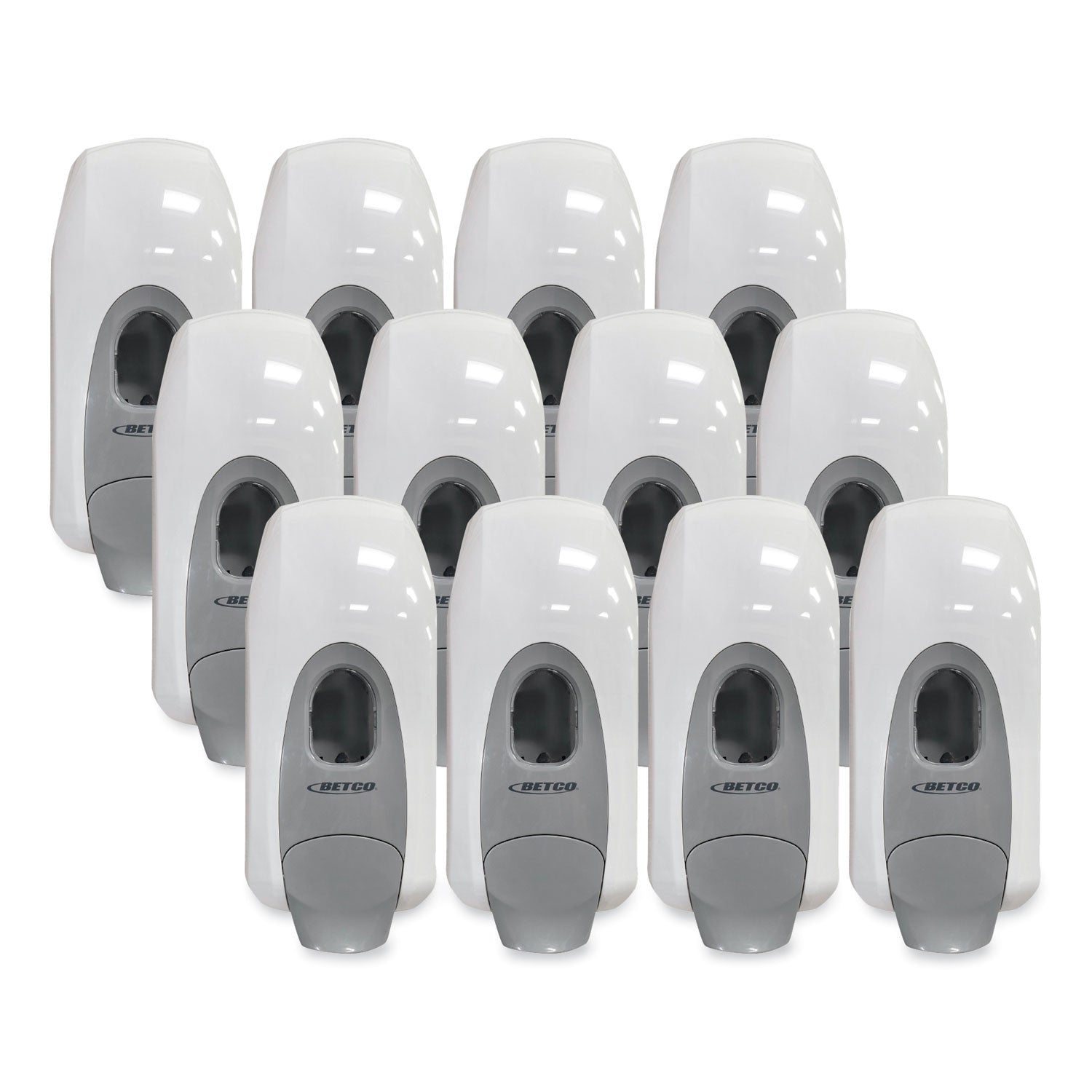 Betco Clario Manual Skin Care Foam Dispenser - Manual - 1.06 quart Capacity - Hygienic, Refillable, Site Window, Durable - White - 12 / Carton - 3