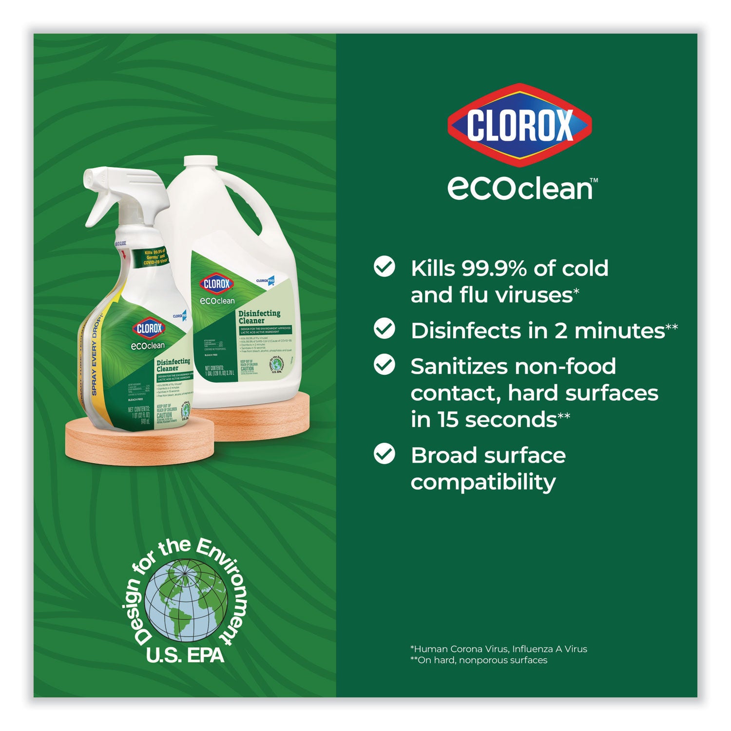 clorox-pro-ecoclean-disinfecting-cleaner-unscented-32-oz-spray-bottle-9-carton_clo60213ct - 7