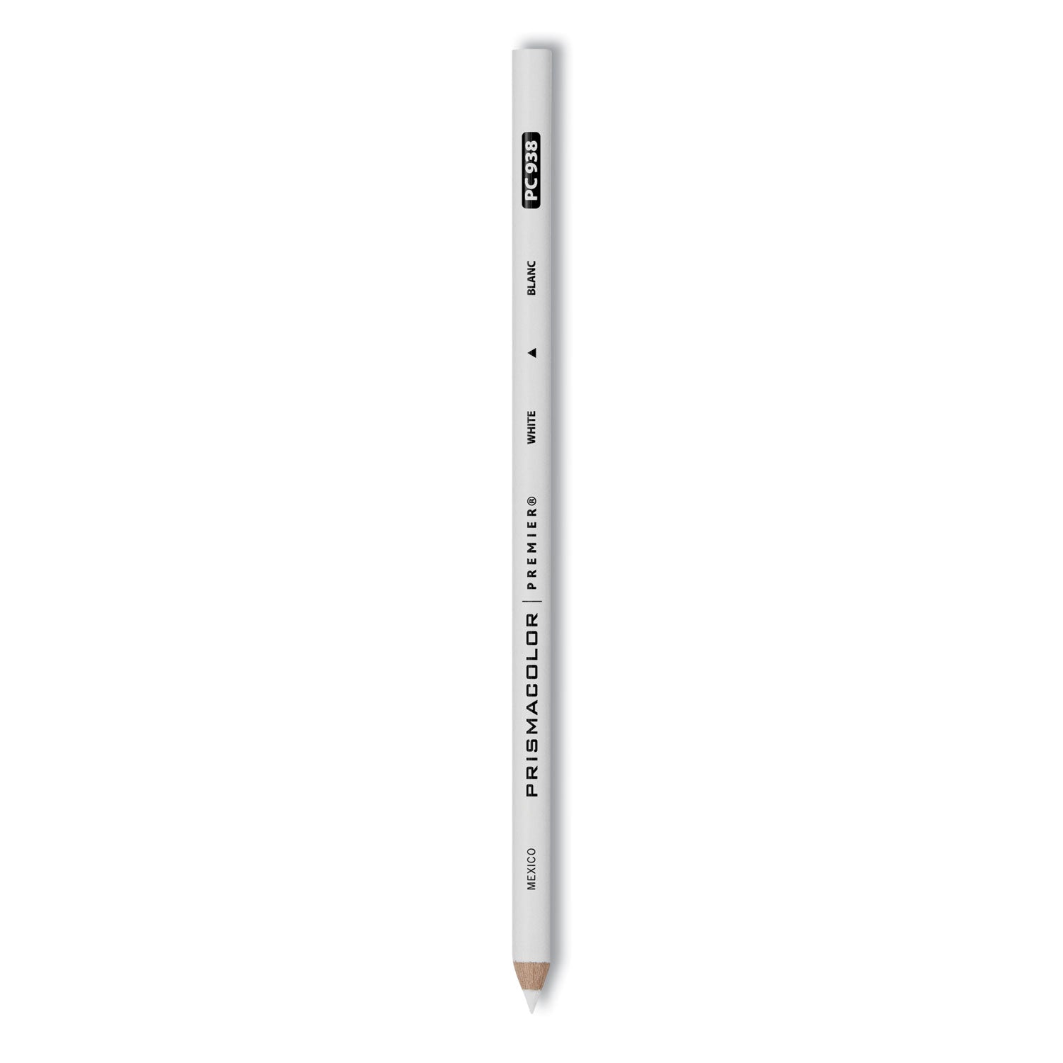 Premier Colored Pencil, 3 mm, 2B, White Lead, White Barrel, Dozen - 