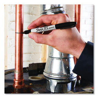 T.E.C. Permanent Marker, Fine Bullet Tip, Black