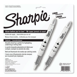Liquid Pen Style Highlighters, Assorted Ink Colors, Chisel Tip, Assorted Barrel Colors, 10/Set