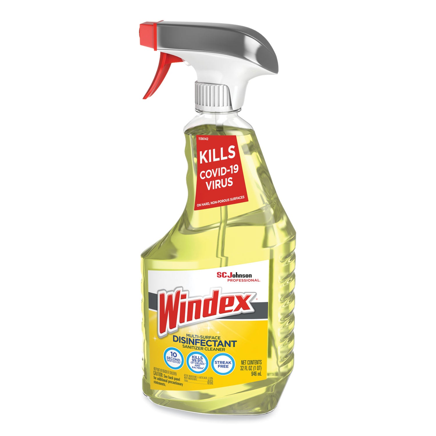 Multi-Surface Disinfectant Cleaner, Fresh Scent, 32 oz Spray Bottle, 8/Carton - 2