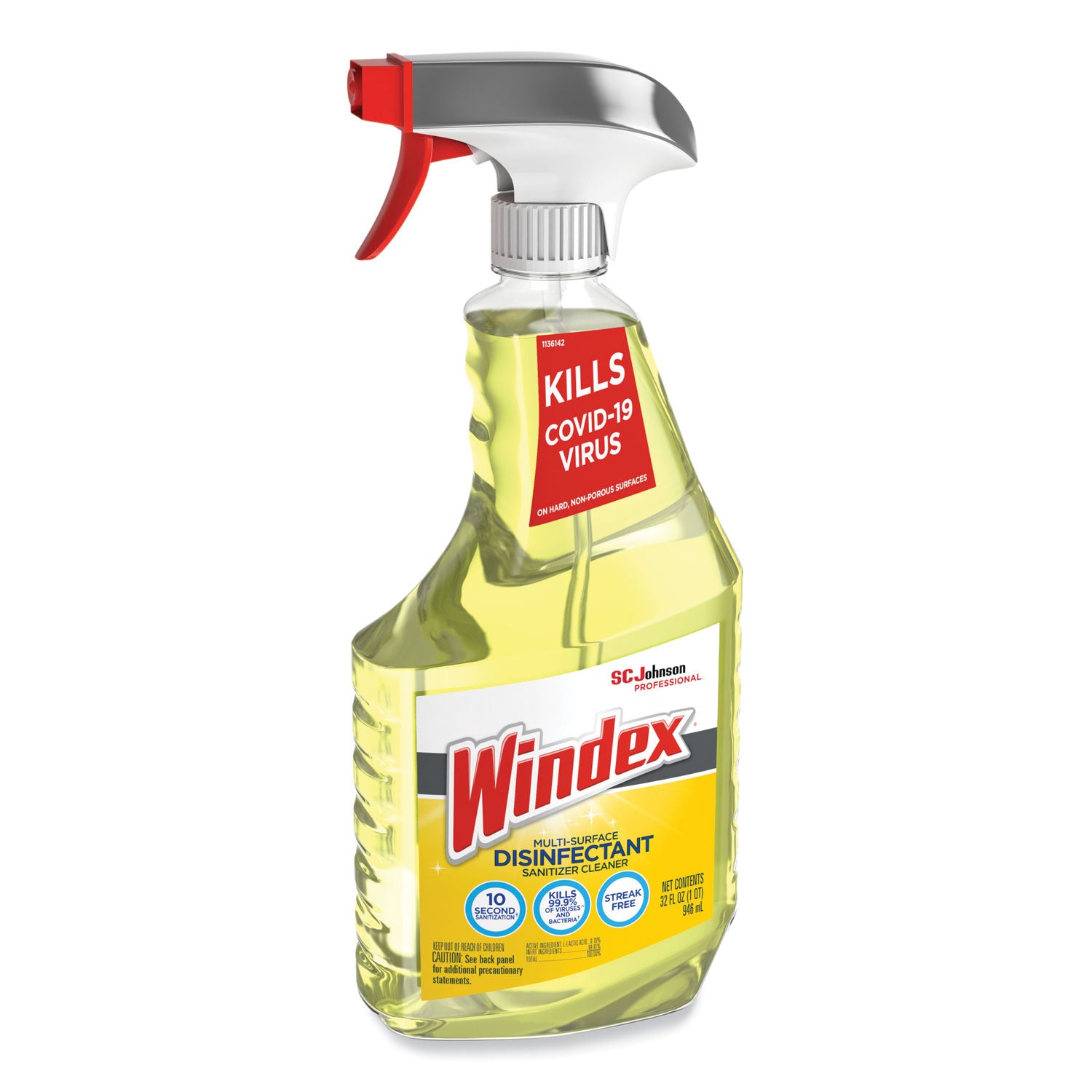 Multi-Surface Disinfectant Cleaner, Fresh Scent, 32 oz Spray Bottle, 8/Carton