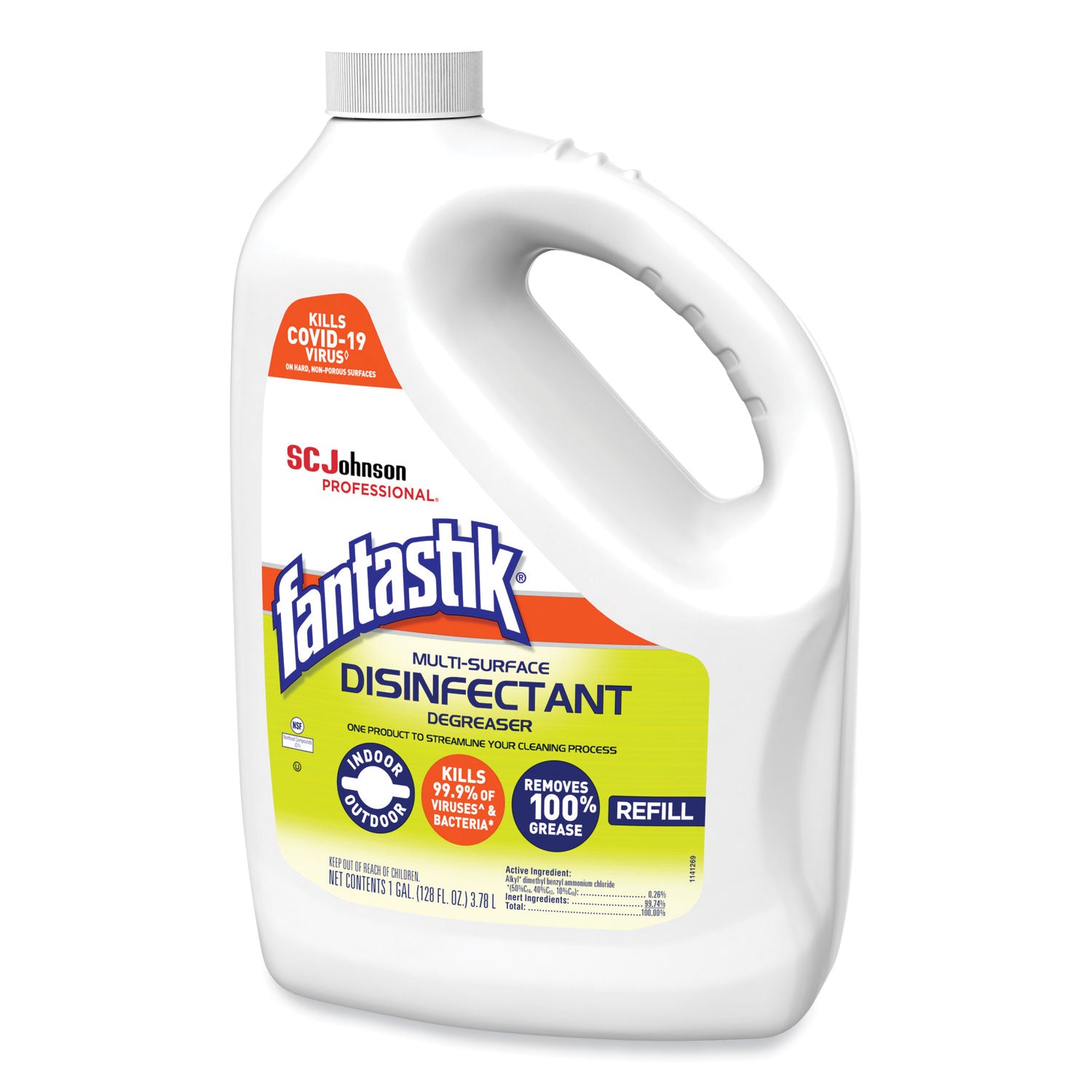Multi-Surface Disinfectant Degreaser, Pleasant Scent, 1 Gallon Bottle