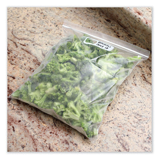 Reclosable Food Storage Bags, 1 gal, 2.7 mil, 10.5" x 11", Clear, 250/Box
