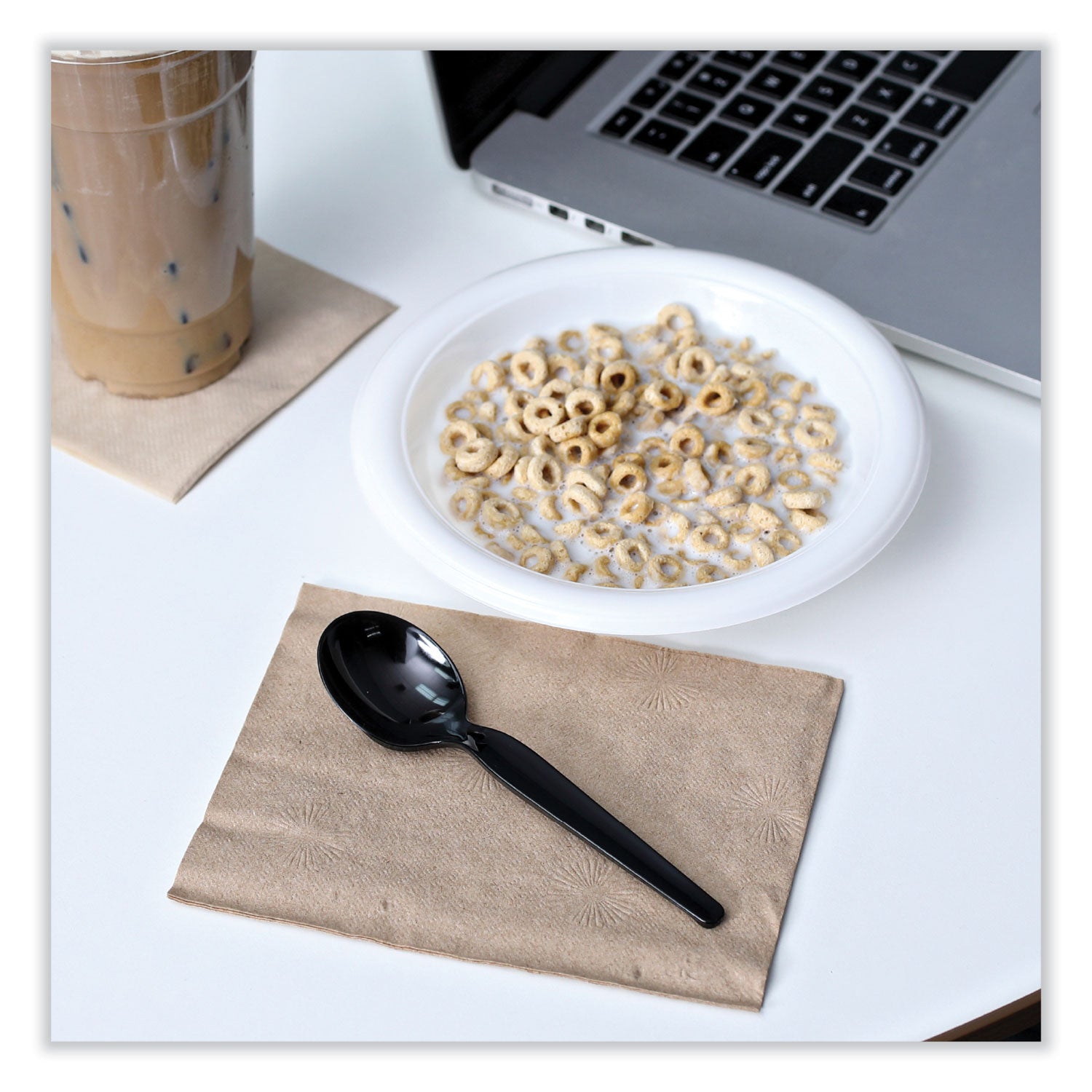 Hi-Impact Plastic Dinnerware, Bowl, 10 to 12 oz, White, 1,000/Carton