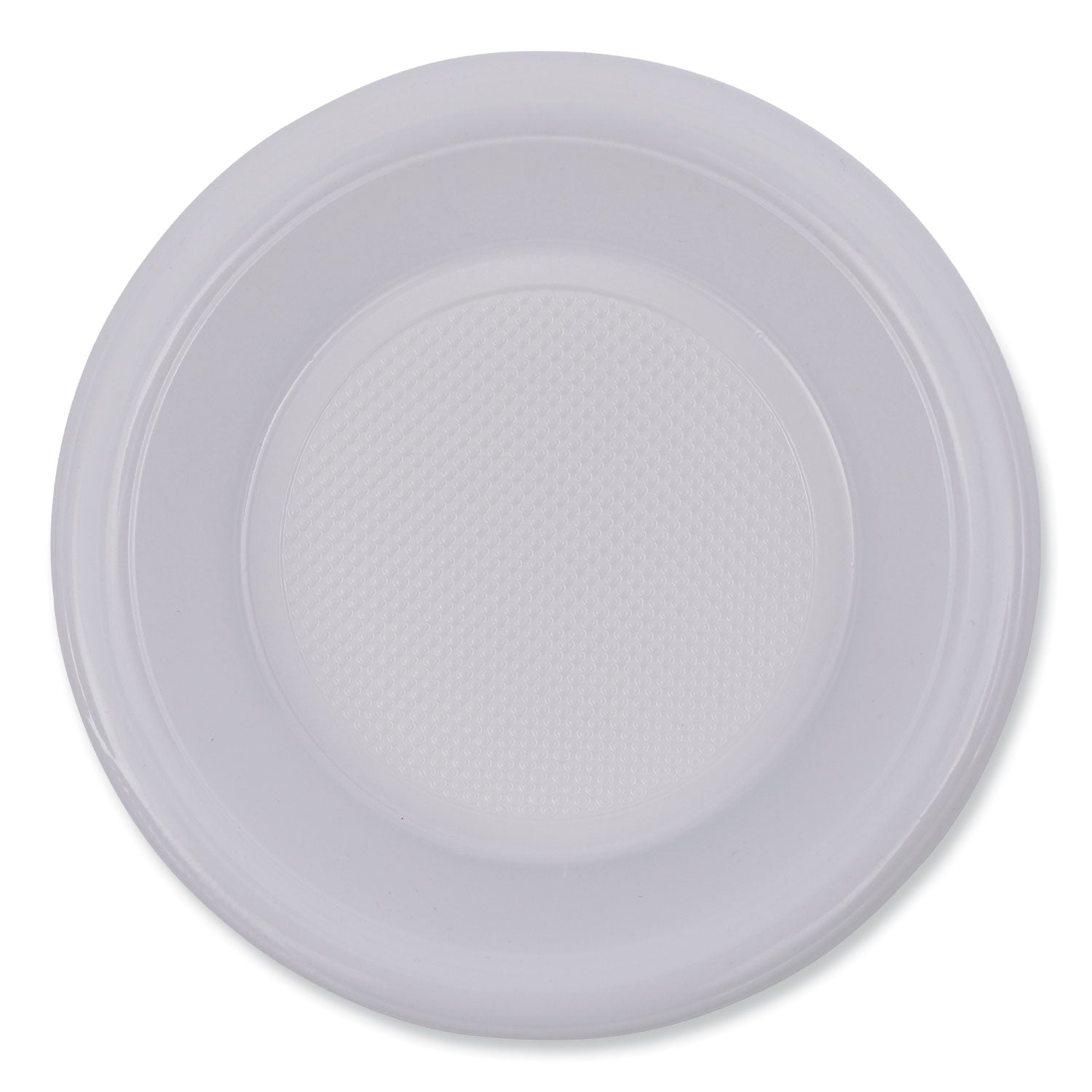 Hi-Impact Plastic Dinnerware, Bowl, 10 to 12 oz, White, 1,000/Carton