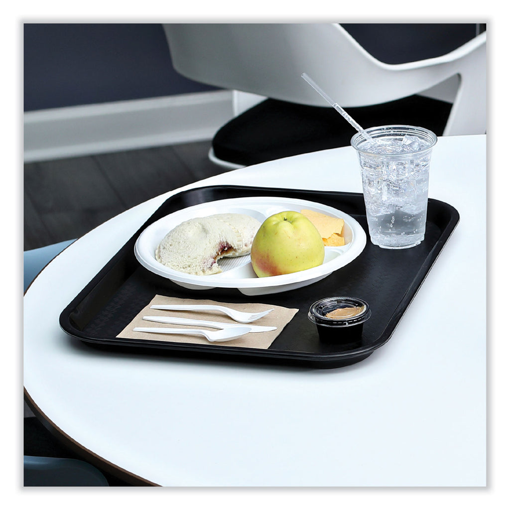 Three-Piece Cutlery Kit, Fork/Knife/Teaspoon, Polypropylene, White, 250/Carton - 