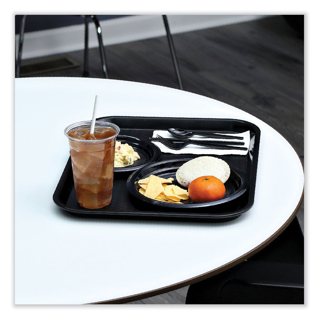 Heavyweight Wrapped Polystyrene Cutlery, Fork, Black, 1,000/Carton