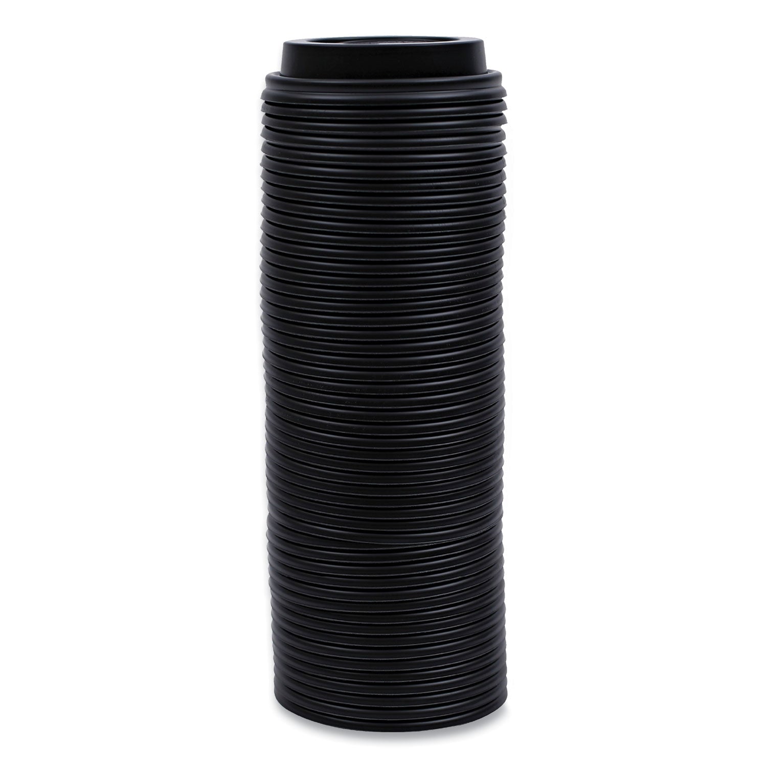 Hot Cup Lids, Fits 10 oz to 20 oz Hot Cups, Black, 1,000/Carton