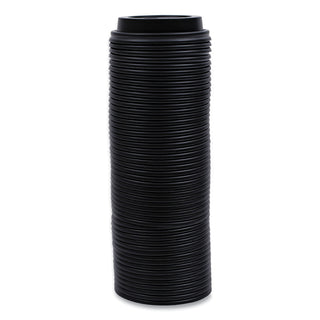 Hot Cup Lids, Fits 10 oz to 20 oz Hot Cups, Black, 1,000/Carton