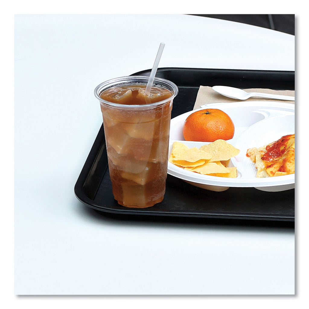 Jumbo Straws, 7.75", Plastic, Translucent, Unwrapped, 250/Pack, 50 Packs/Carton