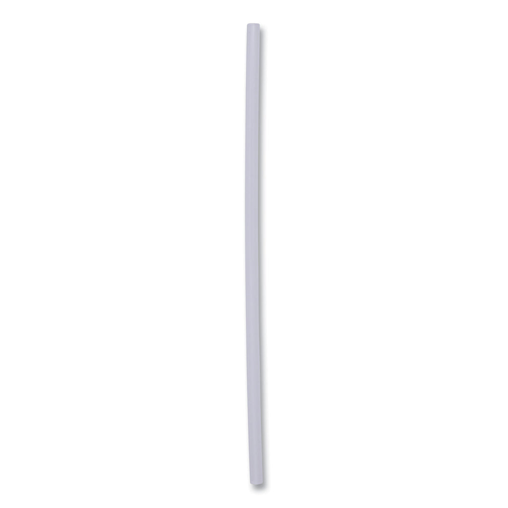 Jumbo Straws, 7.75", Plastic, Translucent, Unwrapped, 250/Pack, 50 Packs/Carton - 