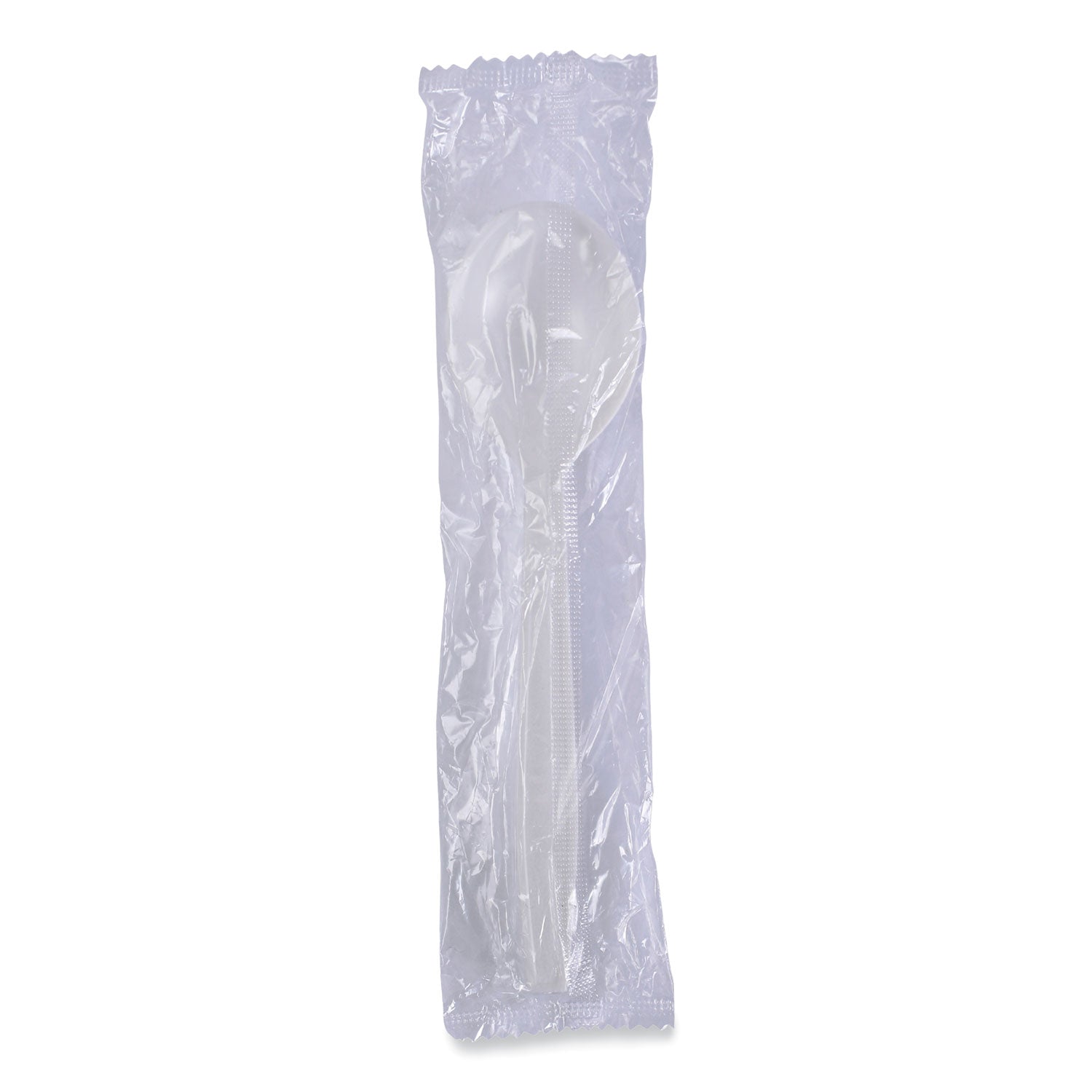 Heavyweight Wrapped Polypropylene Cutlery, Soup Spoon, White, 1,000/Carton