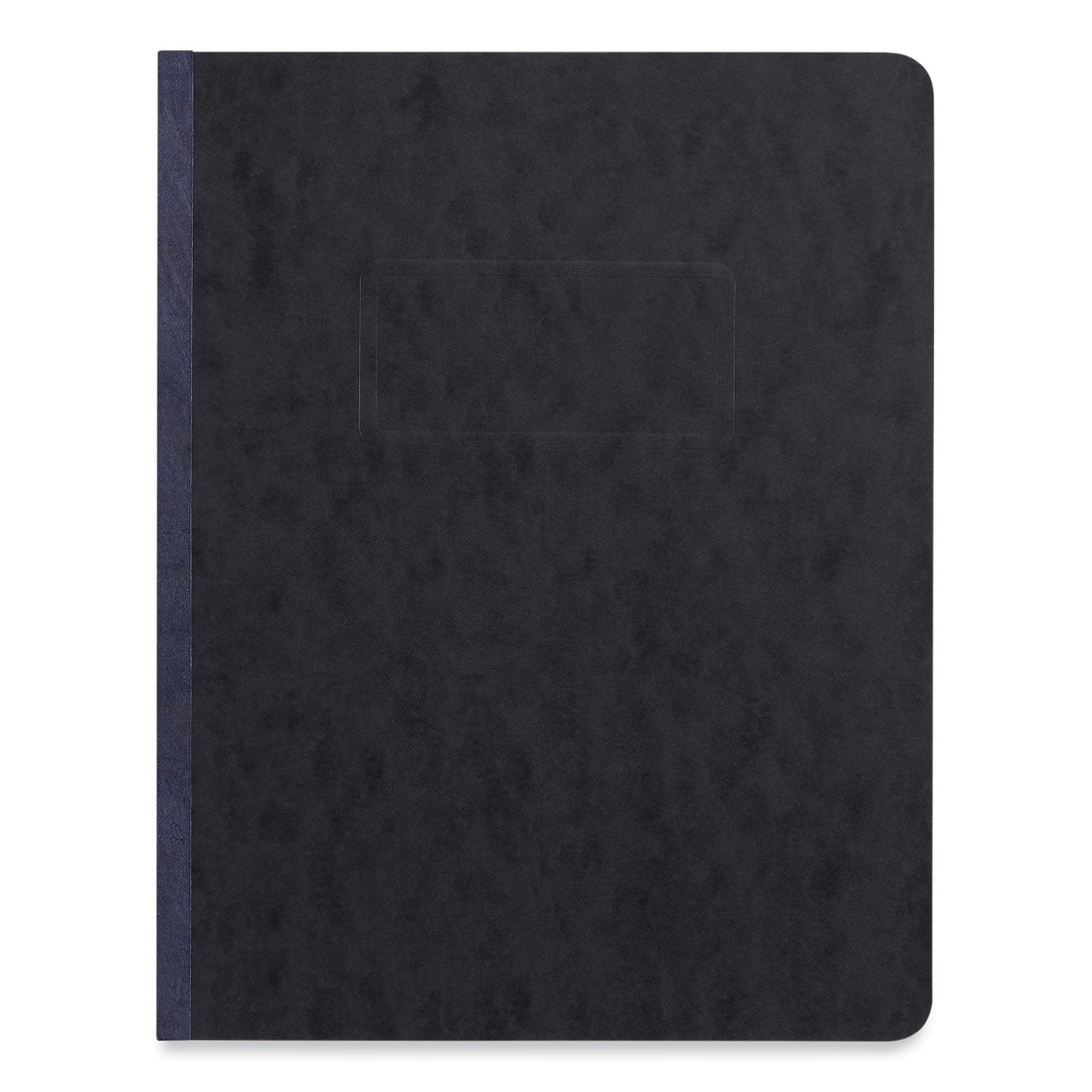 Pressboard Report Cover, Two-Piece Prong Fastener, 3" Capacity, 8.5 x 11, Black/Black - 
