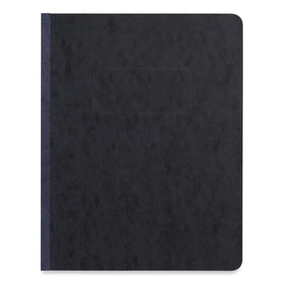 Pressboard Report Cover, Two-Piece Prong Fastener, 3" Capacity, 8.5 x 11, Black/Black - 