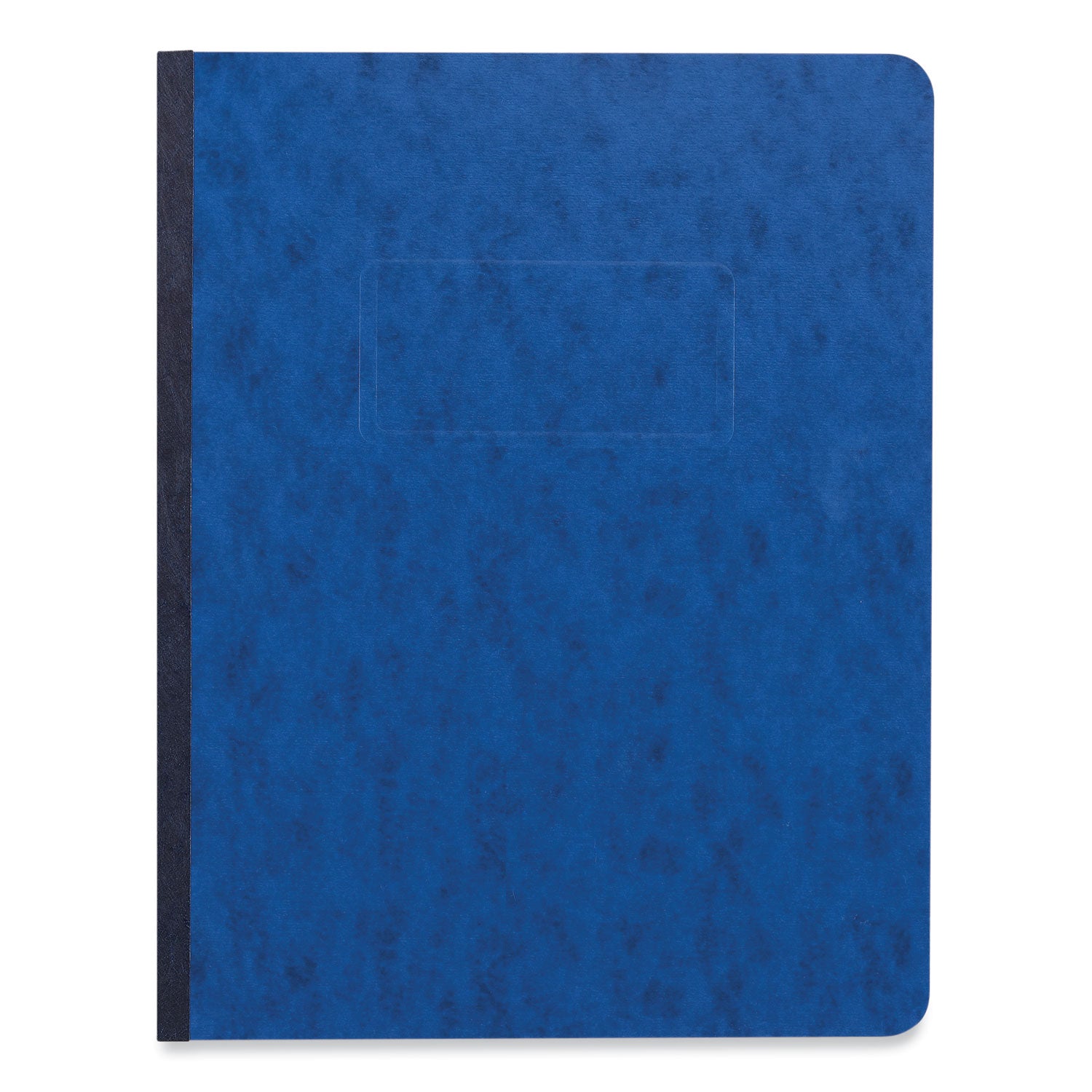 Pressboard Report Cover, Two-Piece Prong Fastener, 3" Capacity, 8.5 x 11, Dark Blue/Dark Blue - 