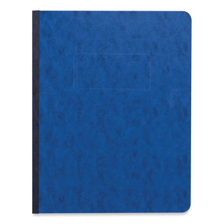 Pressboard Report Cover, Two-Piece Prong Fastener, 3" Capacity, 8.5 x 11, Dark Blue/Dark Blue - 