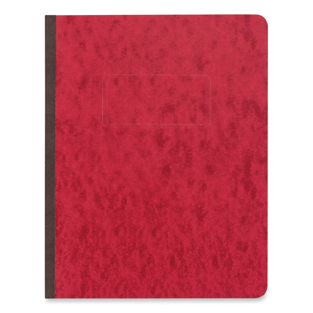 Pressboard Report Cover, Two-Piece Prong Fastener, 3" Capacity, 8.5 x 11, Executive Red/Executive Red - 