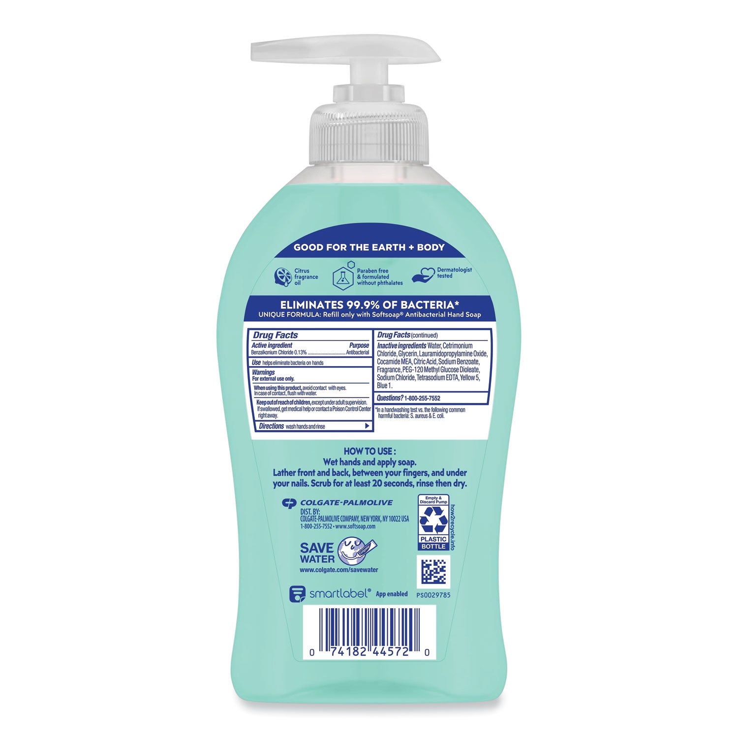 Antibacterial Hand Soap, Fresh Citrus, 11.25 oz Pump Bottle