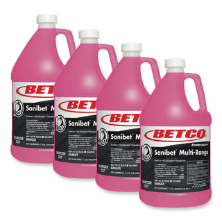 Symplicity Sanibet Multi-Range Sanitizer Disinfectant Deodorizer, 1 gal Bottle, 4/Carton