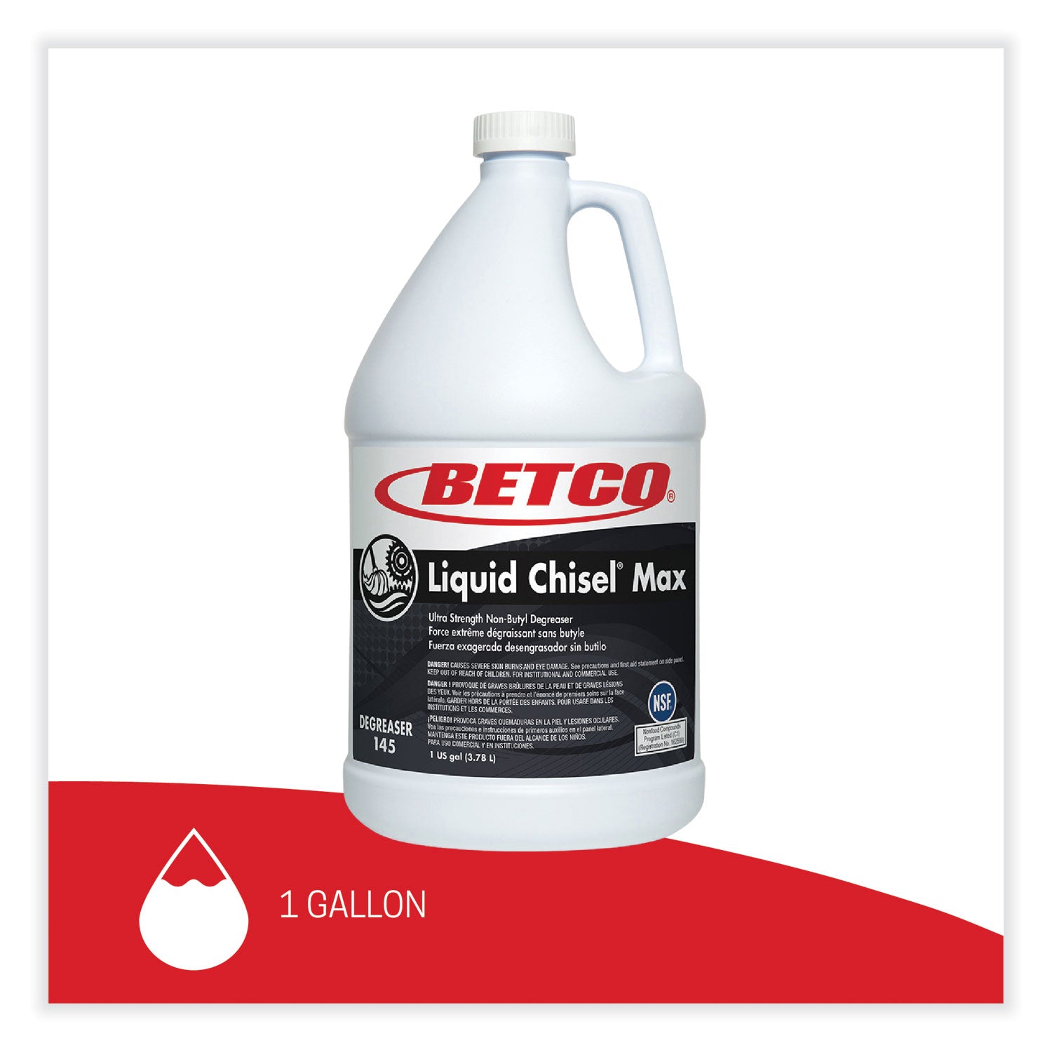 Liquid Chisel Max Non-Butyl Degreaser, Characteristic Scent, 1 gal Bottle, 4/Carton