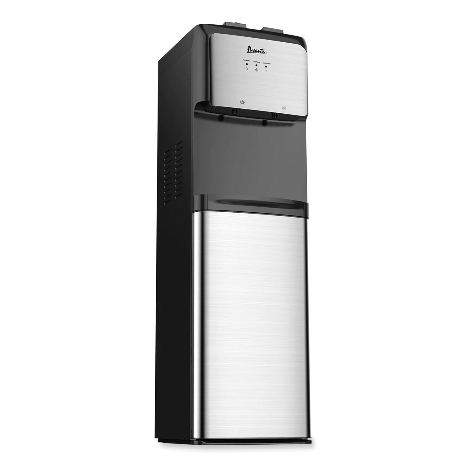 bottom-loading-water-dispenser-with-uv-light-3-to-5-gal-4125-h-black-stainless-steel_avawdbmc810q3s - 1