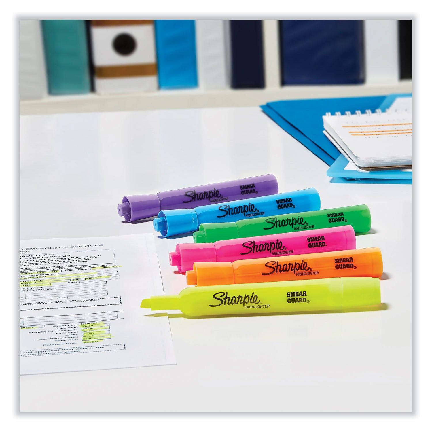 Tank Style Highlighters, Assorted Ink Colors, Chisel Tip, Assorted Barrel Colors, 36/Pack
