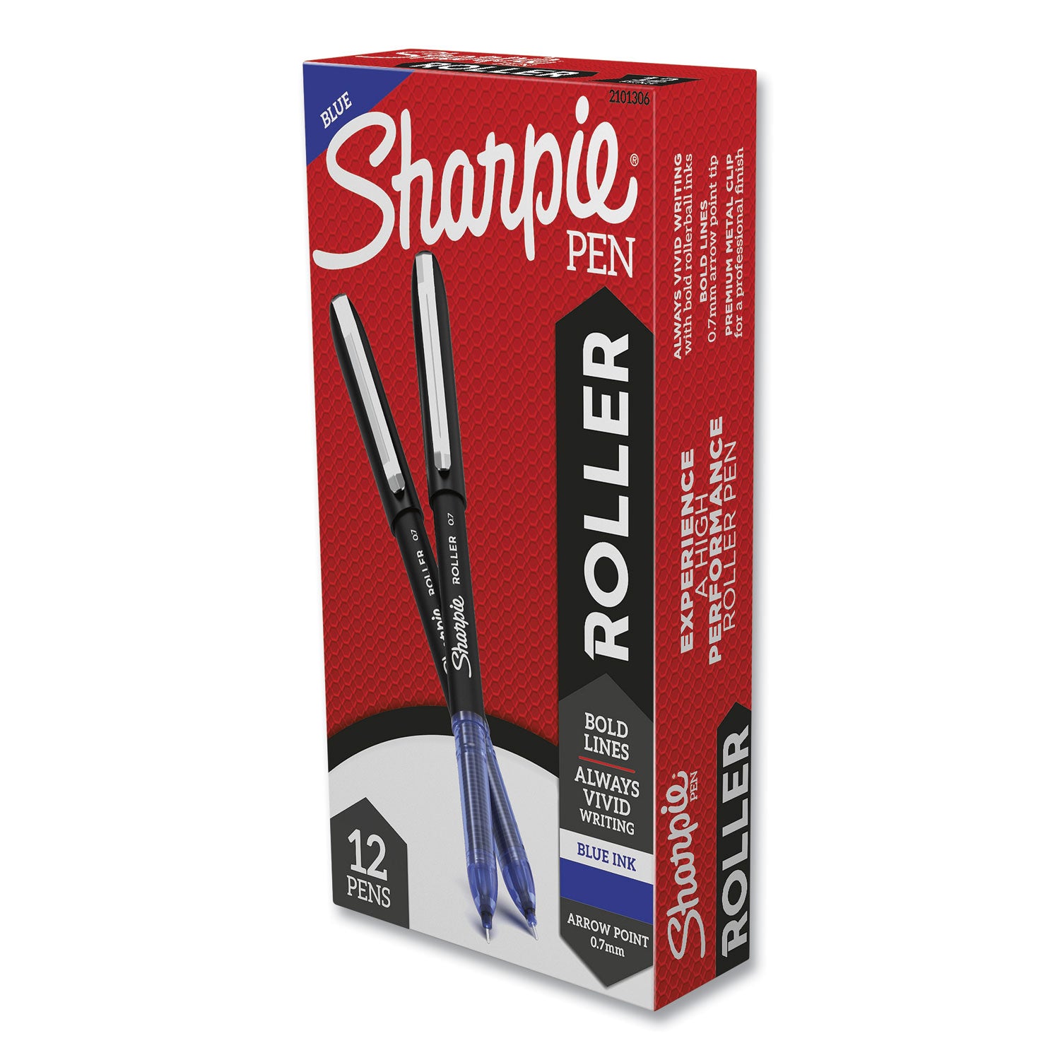 professional-design-roller-ball-pen-stick-medium-07-mm-blue-ink-black-blue-barrel-dozen_san2101306 - 1