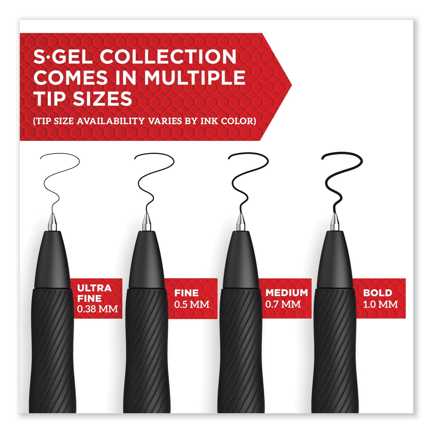 s-gel-high-performance-gel-pen-retractable-bold-1-mm-blue-ink-black-barrel-4-pack_san2096171 - 2