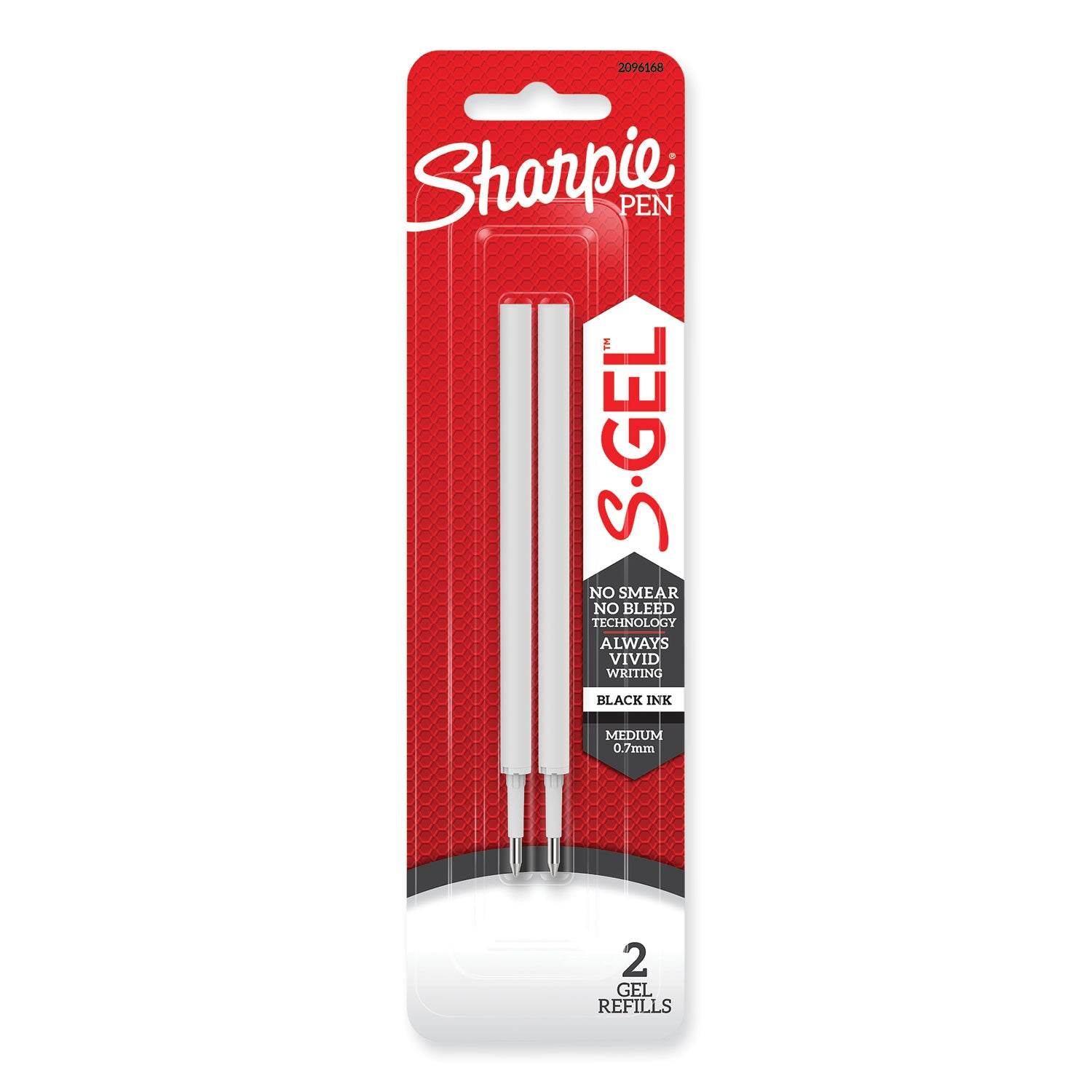 s-gel-07-mm-pen-refills-medium-07-mm-bullet-tip-black-ink-2-pack_san2096168 - 1