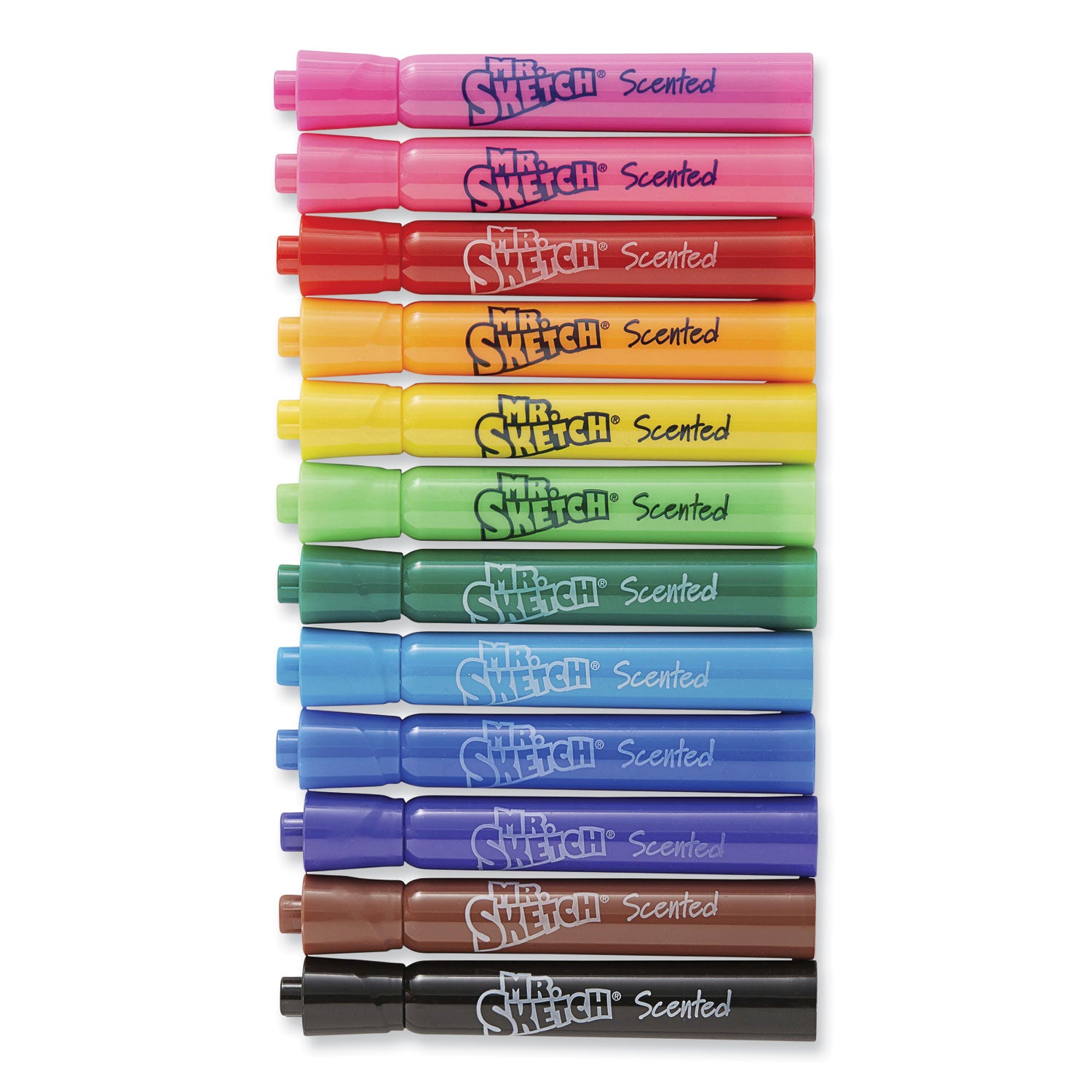 Scented Watercolor Marker, Broad Chisel Tip, Assorted Colors, 12/Set - 