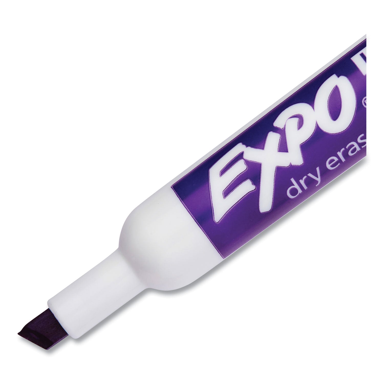 Low-Odor Dry-Erase Marker, Broad Chisel Tip, Purple - 