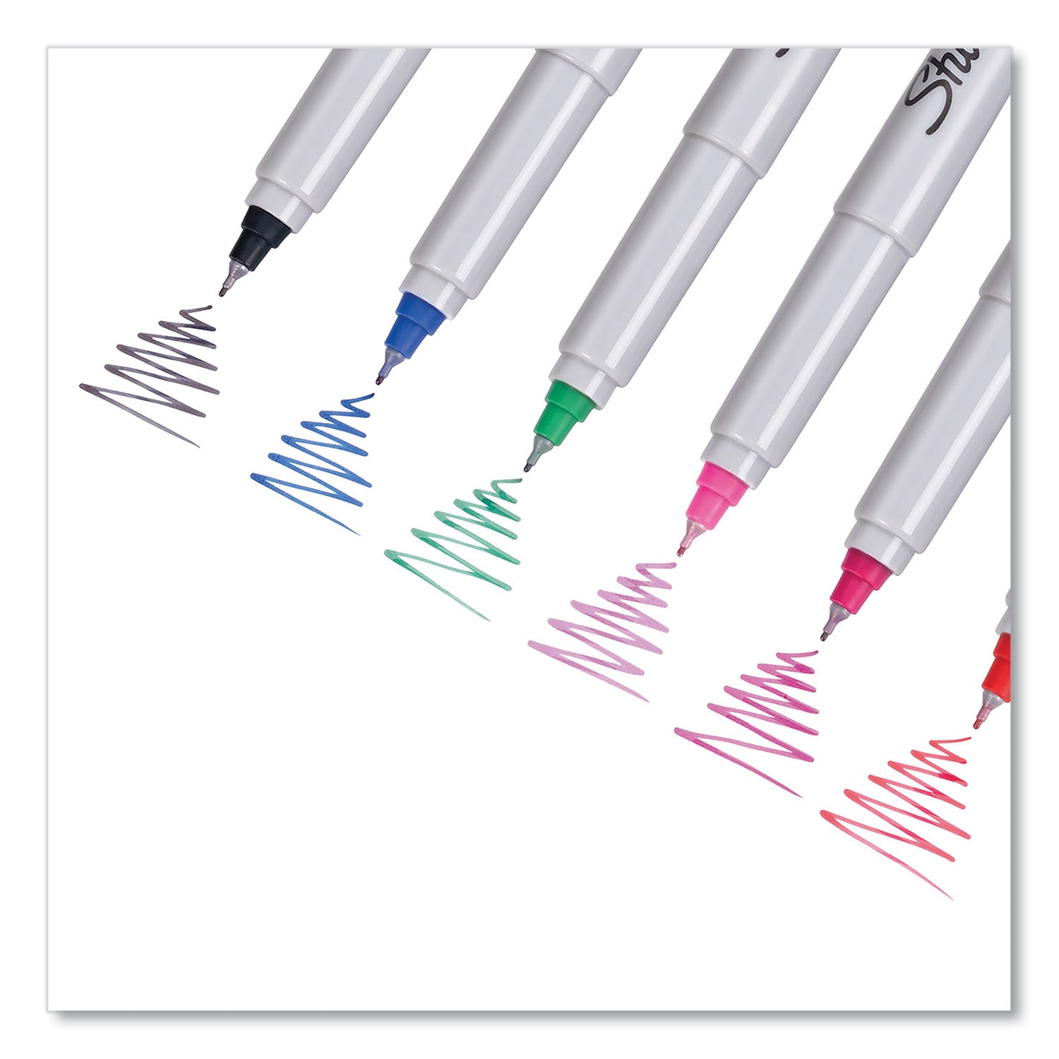 Ultra Fine Tip Permanent Marker, Ultra-Fine Needle Tip, Blue, Dozen - 