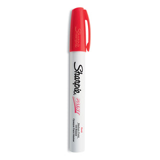 Permanent Paint Marker, Medium Bullet Tip, Red