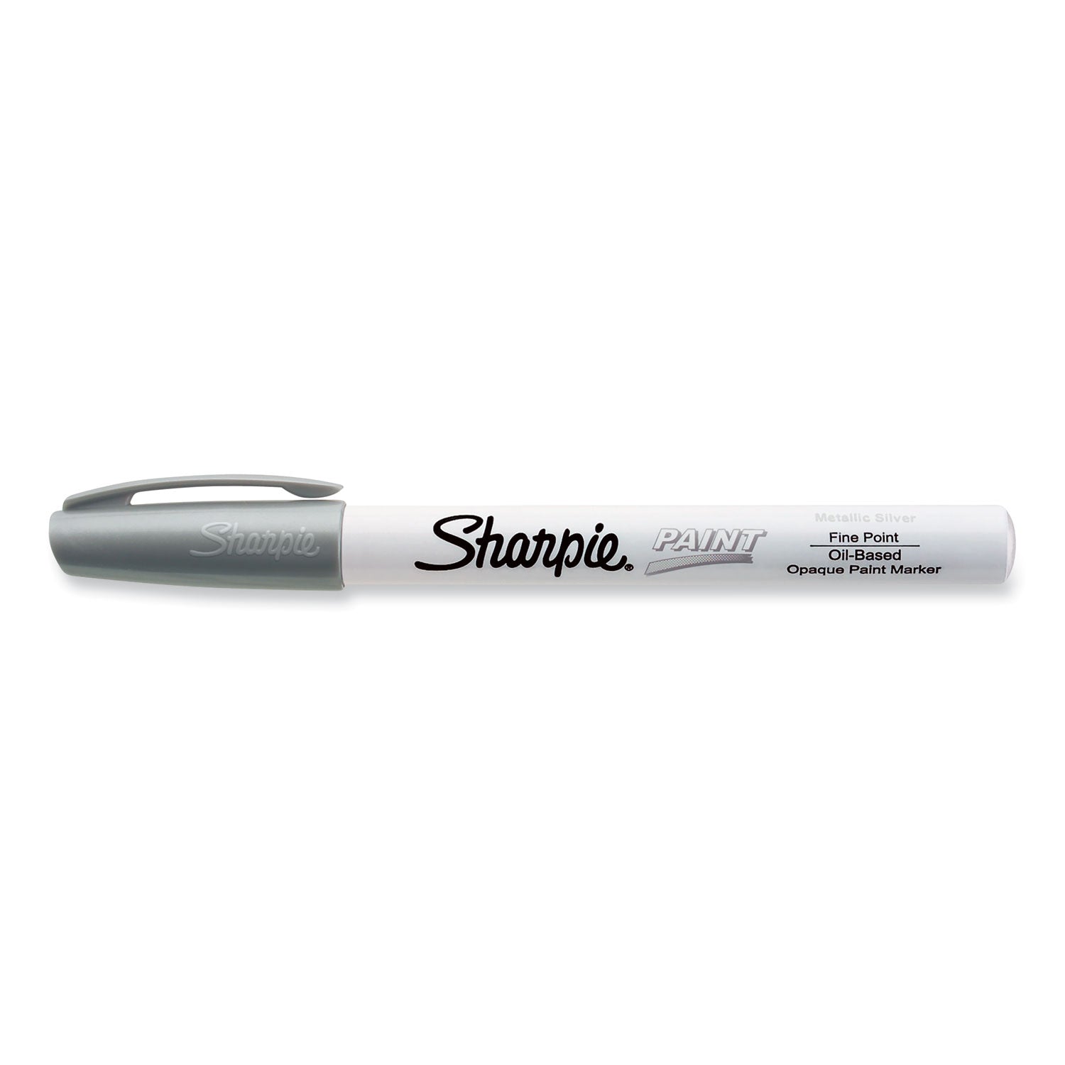 Permanent Paint Marker, Fine Point, Silver, Sold as 1 Each - 1