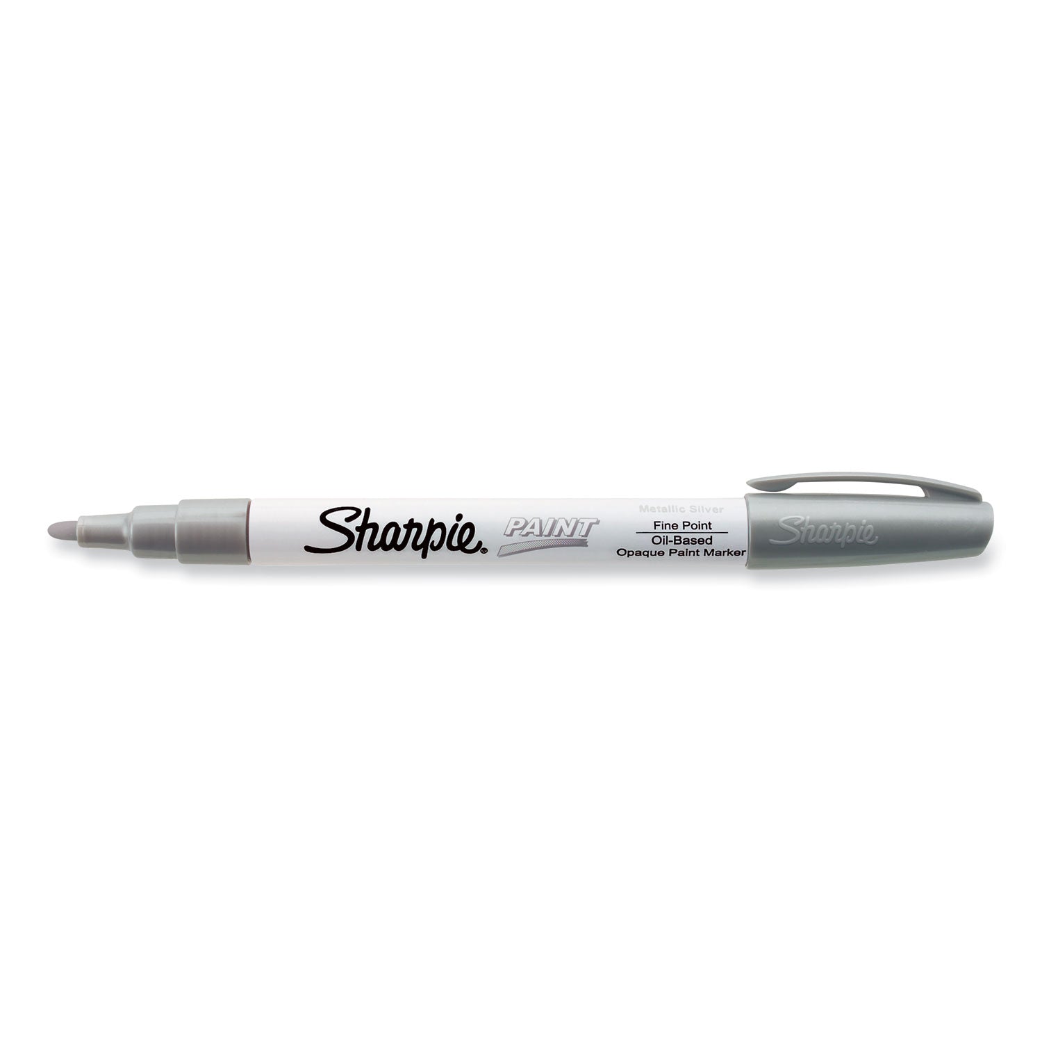 Permanent Paint Marker, Fine Point, Silver, Sold as 1 Each - 2