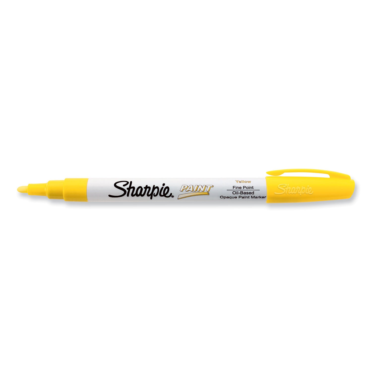 Permanent Paint Marker, Fine Bullet Tip, Yellow