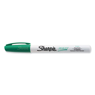 Permanent Paint Marker, Fine Bullet Tip, Green - 