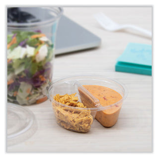 Plastic Cup Insert, 3.5 oz, 3.6" Diameter x 1.3"h, Clear, 1,000/Carton