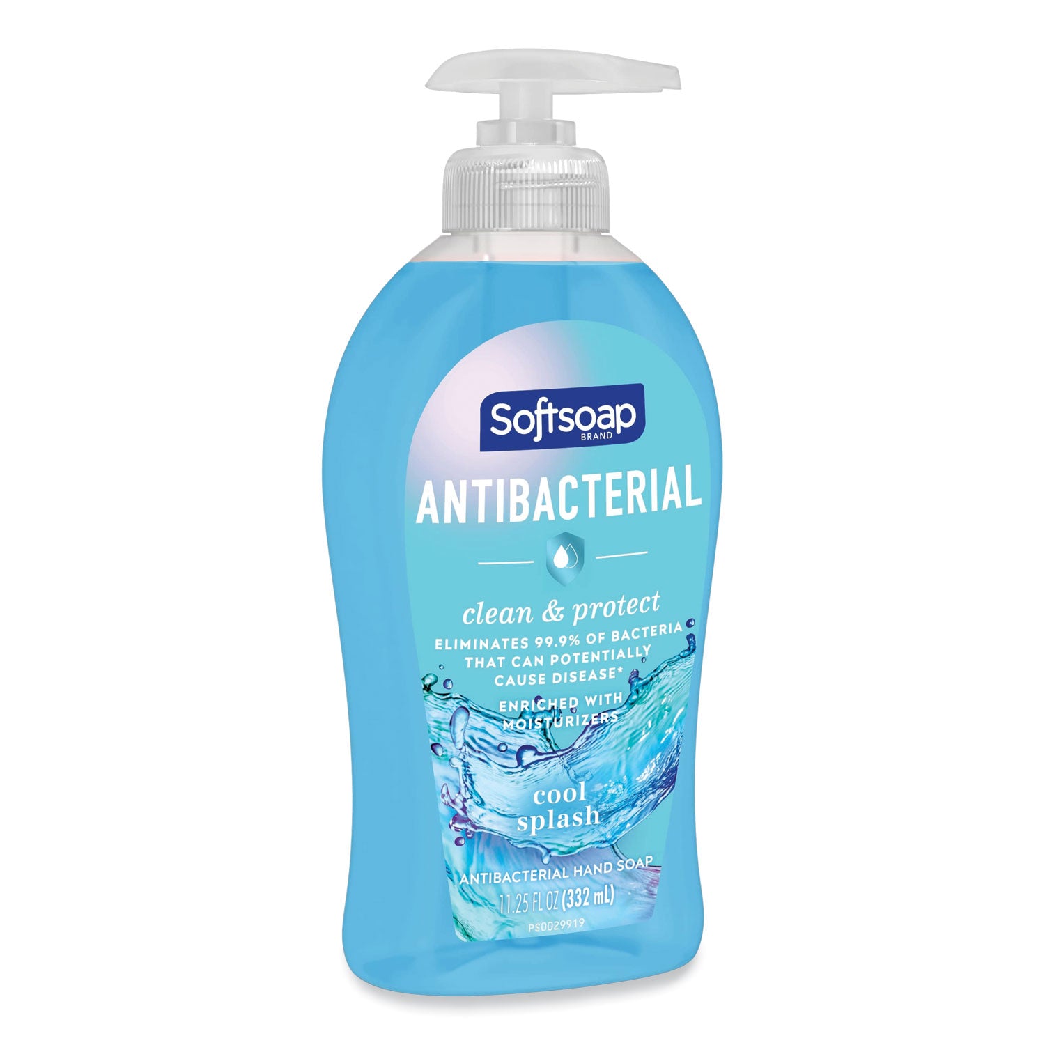 Antibacterial Hand Soap, Cool Splash, 11.25 oz Pump Bottle