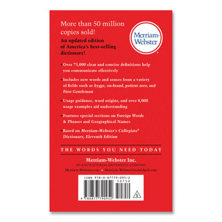 The Merriam-Webster Dictionary, Revised Edition, Paperback, 960 Pages