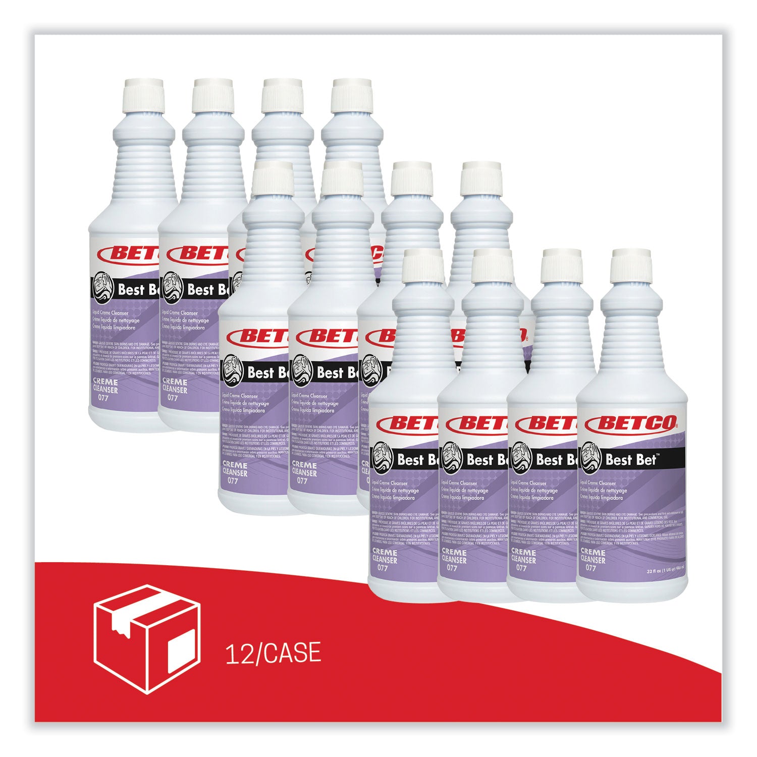 Best Bet Liquid Creme Cleanser, Mint, 32 oz Bottle, 12/Carton