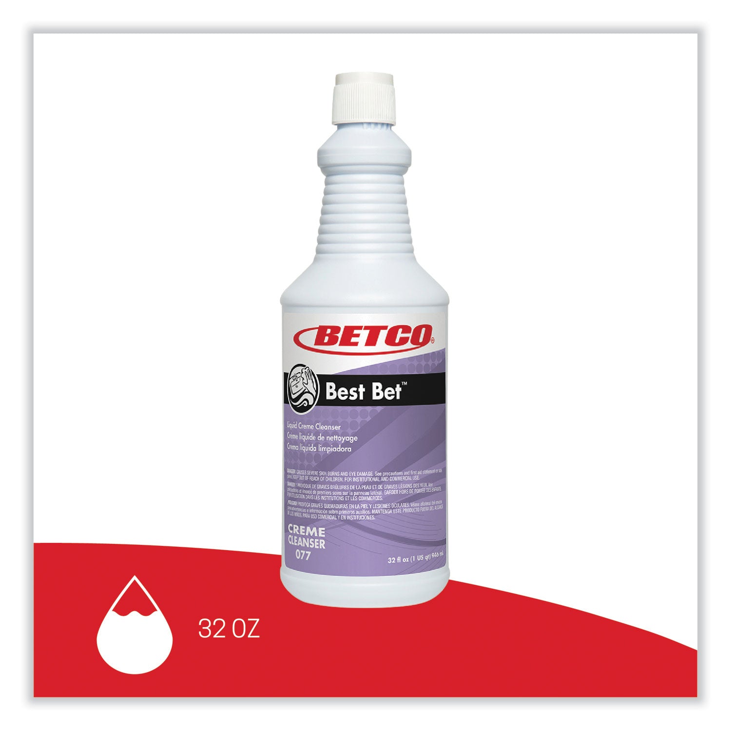 Best Bet Liquid Creme Cleanser, Mint, 32 oz Bottle, 12/Carton