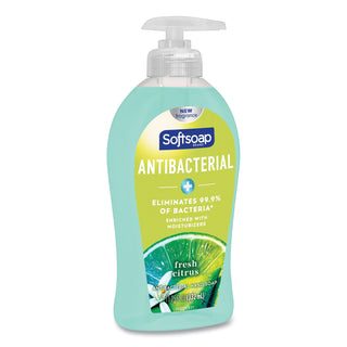 Antibacterial Hand Soap, Fresh Citrus, 11.25 oz Pump Bottle, 6/Carton