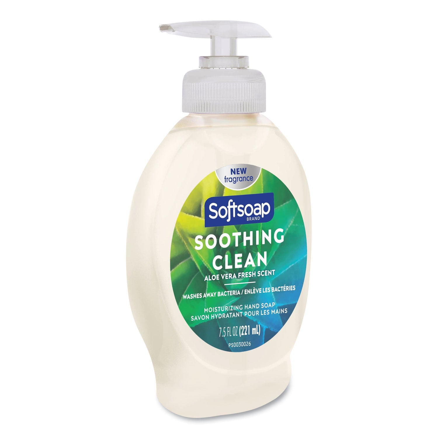 Liquid Hand Soap Pump with Aloe, Clean Fresh 7.5 oz Bottle