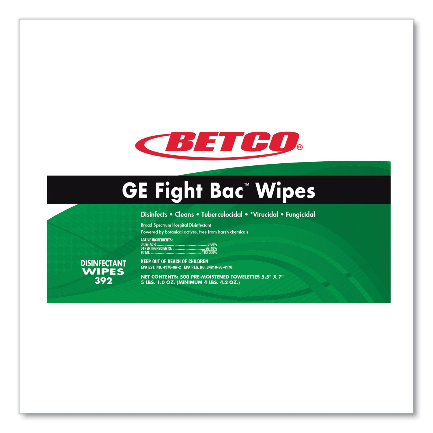 ge-fight-bac-disinfecting-wipes-55-x-7-fresh-scent-500-bucket-4-buckets-carton_bet392f100ct - 6